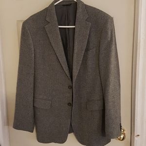 Grey wool suit jacket